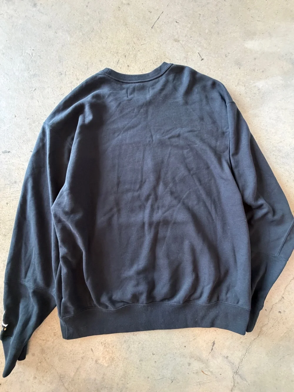 Nike Jordan Jumpman Crewneck sweatshirt black gold embroidered logo pullover men
